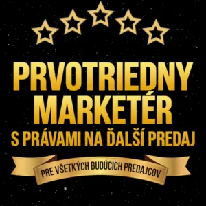 Prvotriedny marketér s právami na ďalší predaj